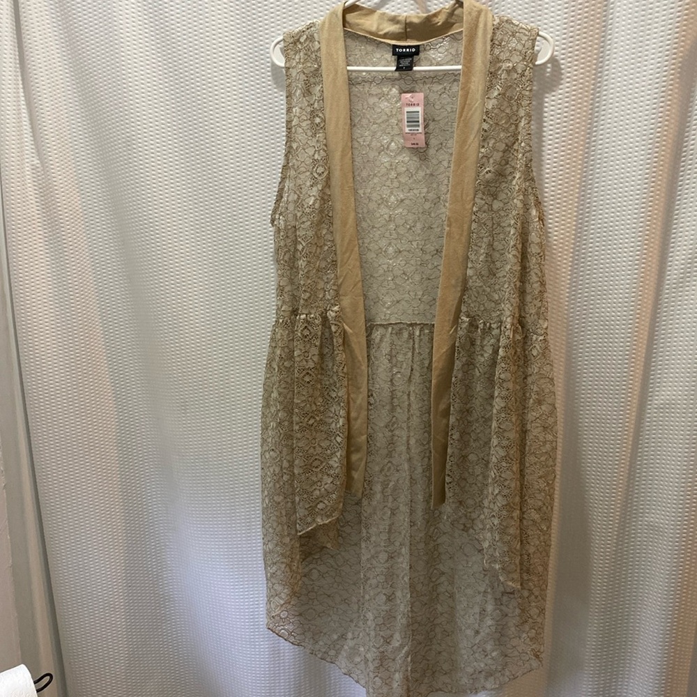 Torrid Lace Long Vest